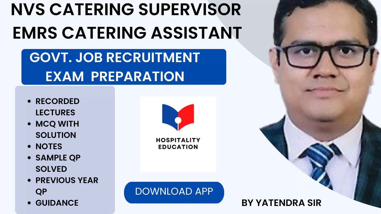 NVS Catering Supervisor Preparation App