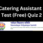 NVS Catering Supervisor Mock Test (Free) Quiz 2