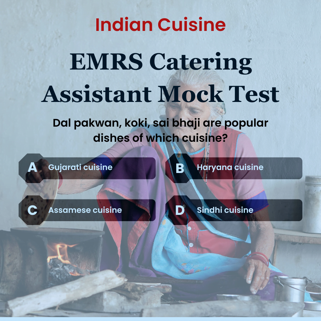 EMRS Catering Assistant Mock Test