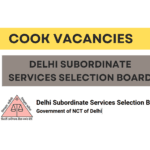 Cook Vacancies in DSSSB