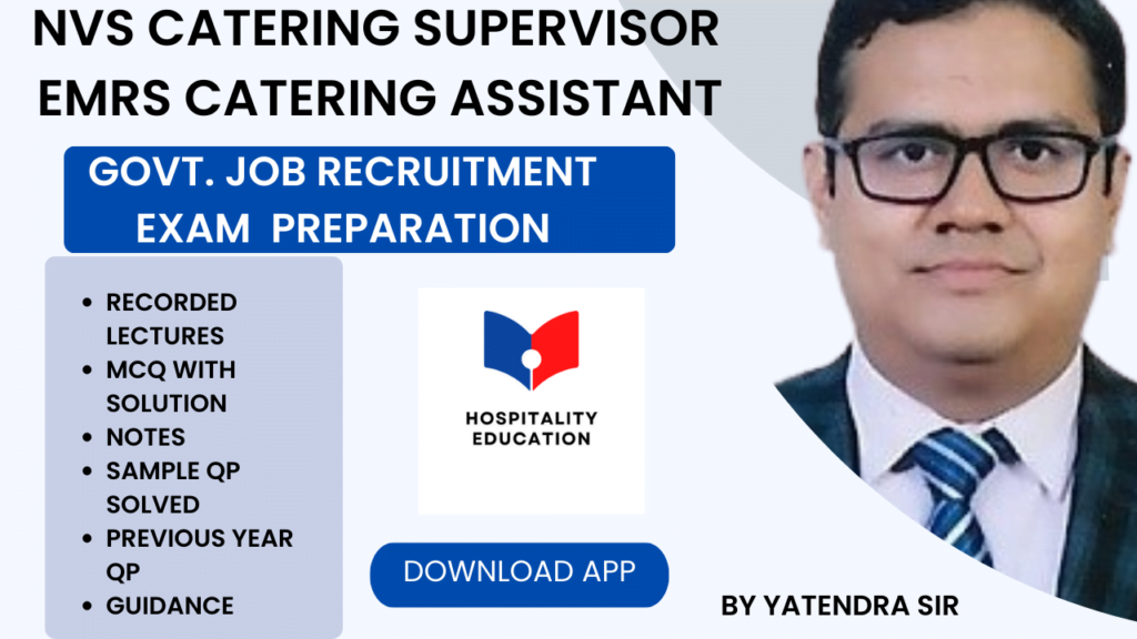 NVS Catering Supervisor Preparation App 