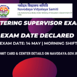 NVS Catering Supervisor Exam 2025 – Exam Date, Admit Card & Schedule Details